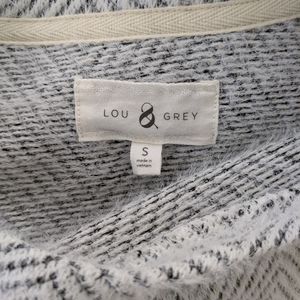 Lou and Grey fuzzy herringbone sweater